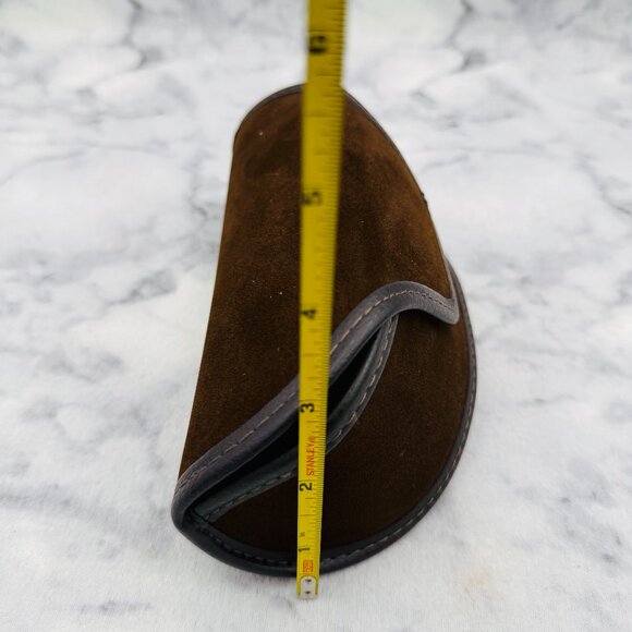 Tom Ford Sunglasses Case Set,Large Brown Velvet,Leather Trim, Clean-Polish cloth main image 6